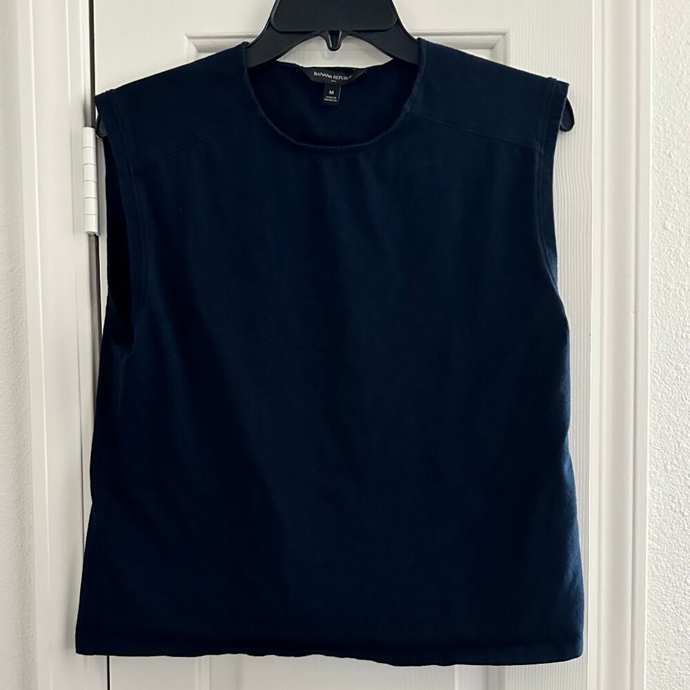 Women's Banana Republic Navy Blue Tank Top, Size Medium